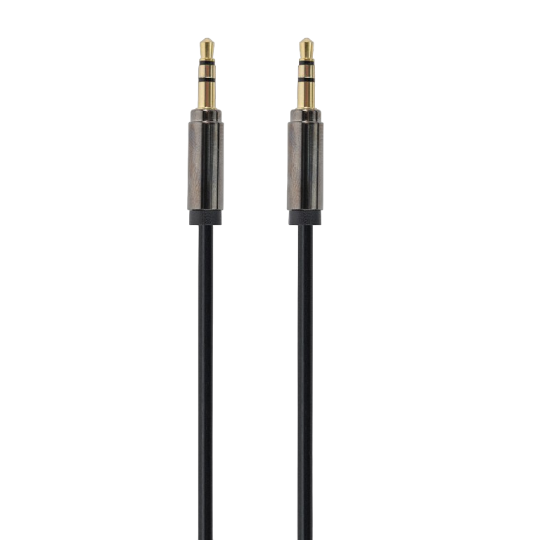 Cable 3.5mm jack - 3.5mm jack,  1.0m, 3pin, Cablexpert, Gold connectors, CCAP-444-1M