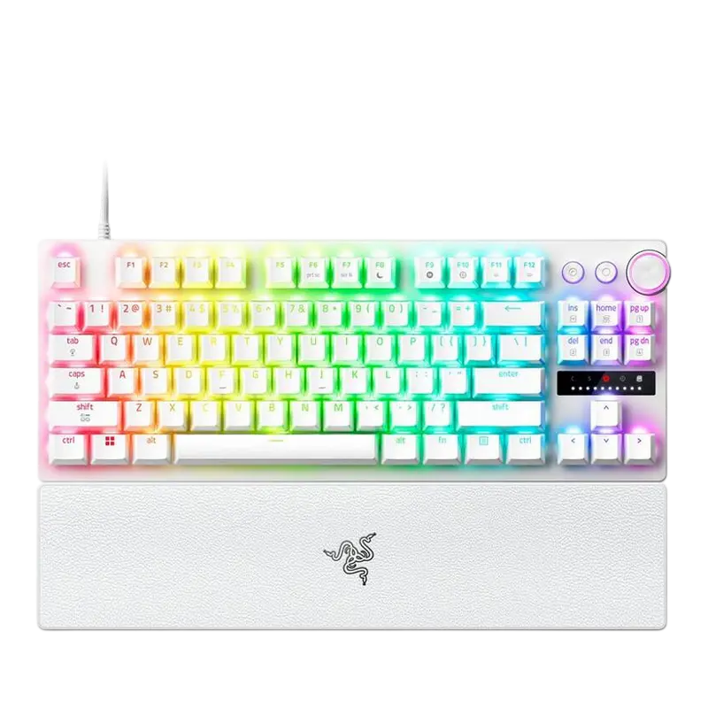 Клавиатура Razer Huntsman V3 Pro TKL 8KHz, Проводное, Белый