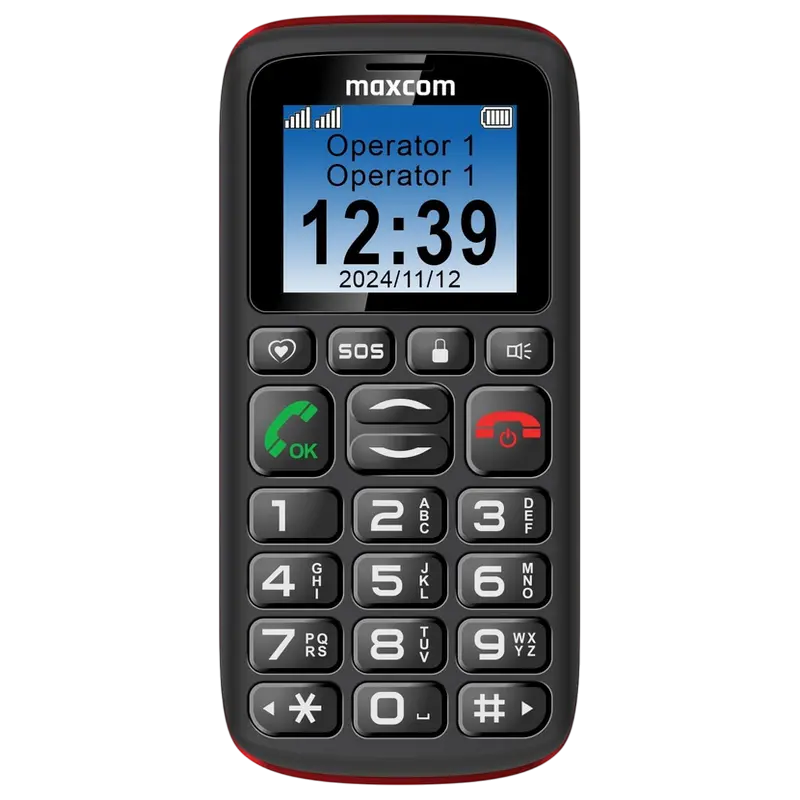Мобильный телефон MaxCom MM428L, Чёрный