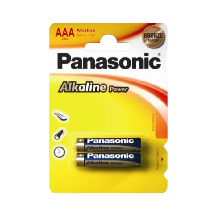 Panasonic "ALKALINE Power" AAA Blister* 2, Alkaline, LR03REB/2BP