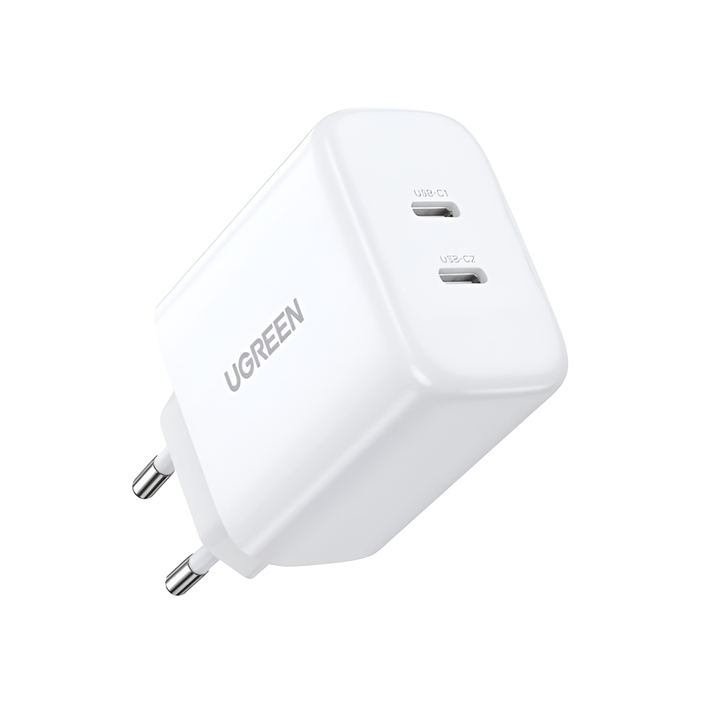 UGREEN Wall Charger 40W 2*Type-C 20W+20W CD243, White