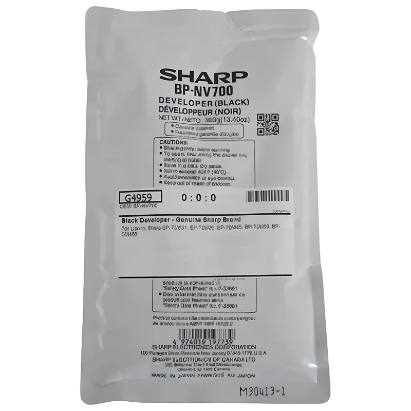 Девелопер Sharp BP-GV700, 0,39кг, Чёрный