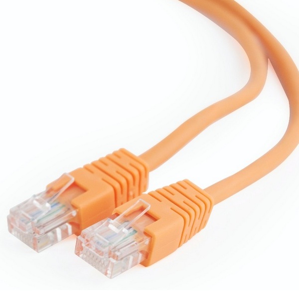 2m, Patch Cord  Orange, PP12-2M/O, Cat.5E, Cablexpert, molded strain relief 50u" plugs