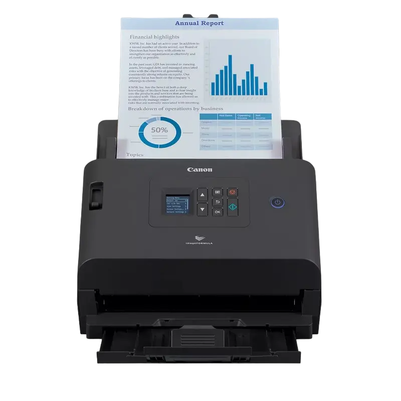Потоковый Сканер Canon imageFORMULA DR-S250N, A4, Чёрный