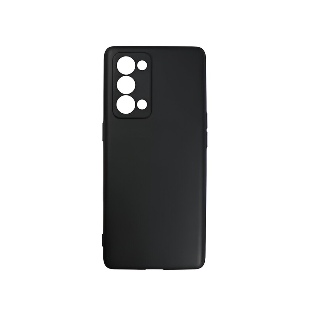 Helmet Case Liquid Silicone Oppo Reno 6 Pro 5G(Snapdragon), Black
