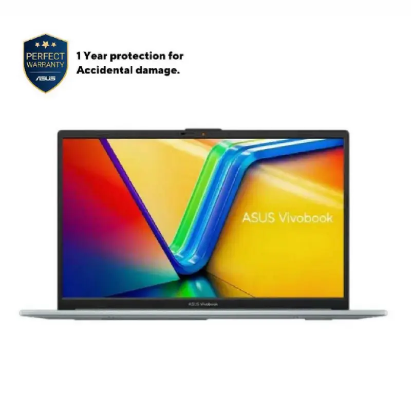 Ноутбук 15,6" ASUS Vivobook Go 15 E1504FA, Green Grey, AMD Ryzen 5 7520U, 16Гб/512Гб, Без ОС