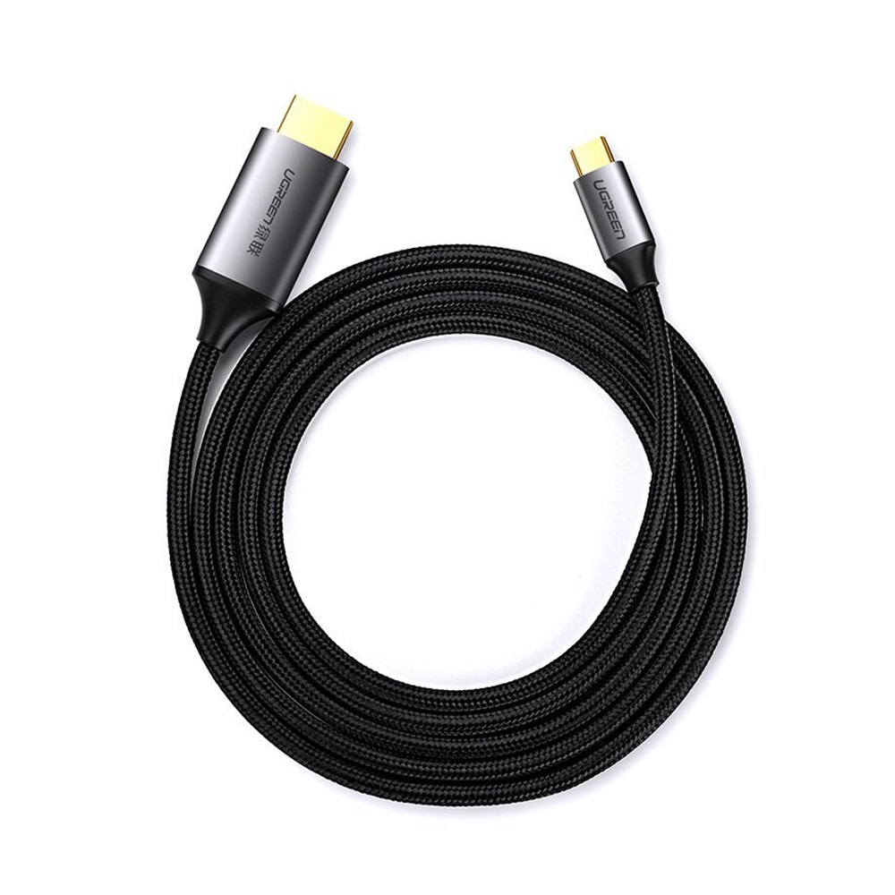 UGREEN Cable Type-C to HDMI 4K@60Hz Compatible with Thunderbolt 3 1.5M MM142, Gray
