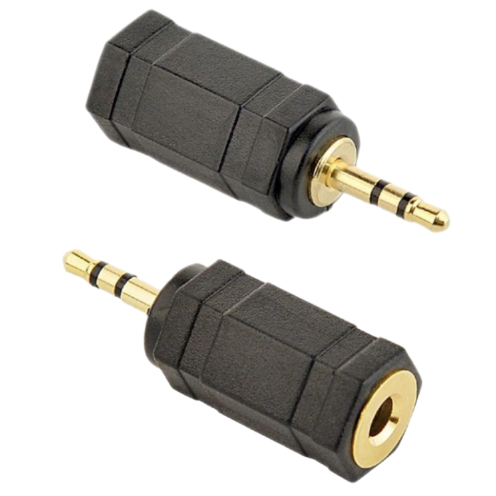 Audio adapter 3-pin*2.5 mm jack to 3-pin*3.5 mm socket, Cablexpert A-3.5F-2.5M