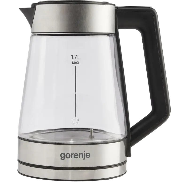Электрочайник Gorenje K17TRG, Нержавеющая Сталь | Черный