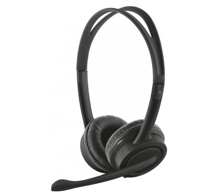 TR_17591 Trust Mauro USB Headset, with Microphone, Inline remote control, mute switch for micropho