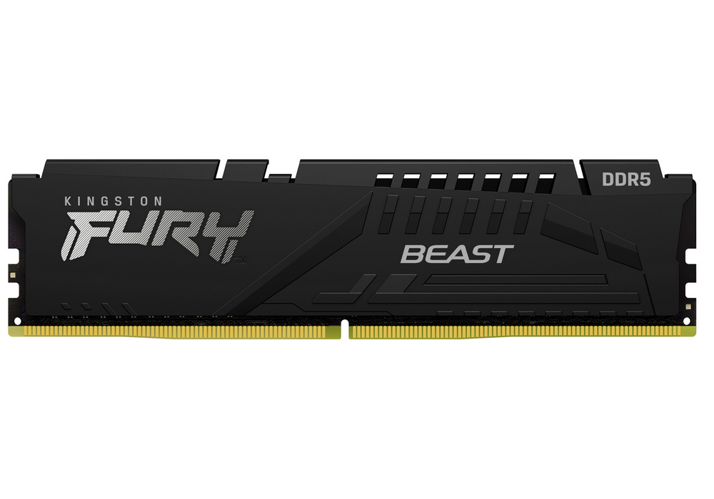 ..8GB DDR5-5600MHz  Kingston FURY Beast  (KF556C40BB-8), CL40-40-40, 1.25V, Intel XMP 3.0, Black