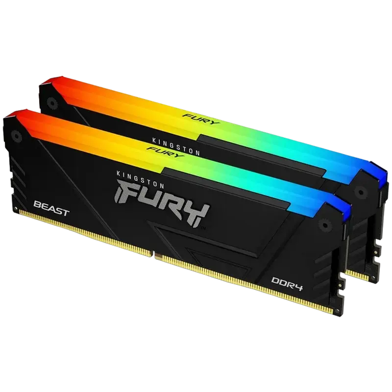 Оперативная память Kingston FURY Beast RGB, DDR4 SDRAM, 3600 МГц, 64 ГБ, KF436C18BB2AK2/64