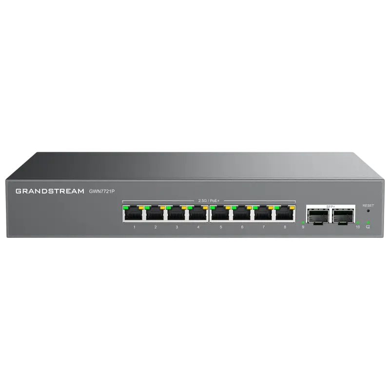 PoE коммутатор Grandstream GWN7721P, 8x IEEE 802.3af/at