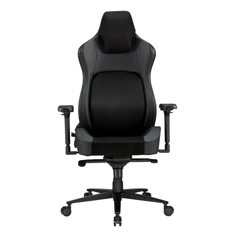 Игровое кресло Lumi CH06-39, Ткань, Искусственная кожа, Чёрный