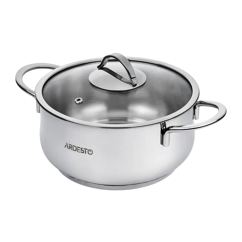 Кастрюля Ardesto AR0730S, 3л, 20см, Нержавеющая сталь