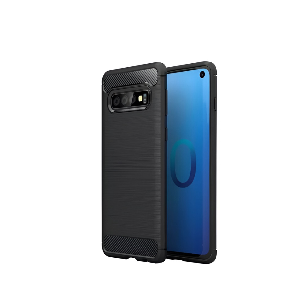 Helmet Case Carbon Shockproof Samsung S10E, Black
