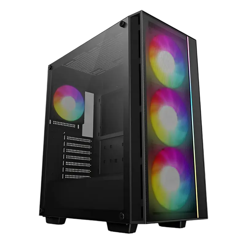 Компьютерный корпус Deepcool MATREXX 55 MESH V4, Midi-Tower, Без блока питания, Чёрный