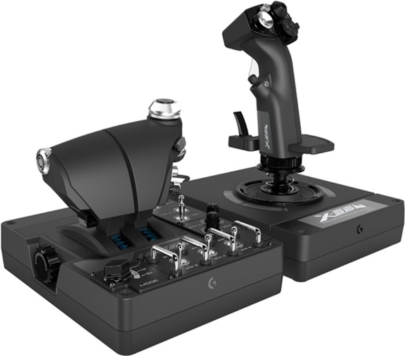 Joystick Logitech G X56 HOTAS, Throttle and Stick Simulation Controller, RGB 