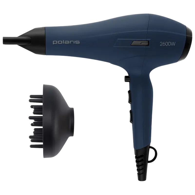 Фен Polaris PHD 2600ACi, 2600Вт, Синий