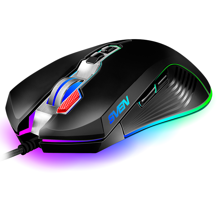  Gaming Mouse SVEN RX-G850, Optical 500 -6400 dpi, 8 buttons, RGB, SoftTouch, Metal bottom, Black, U, клавиатуры ,мышки ,веб камера ,коврики ,флешки , 16gb, 32gb,64gb,128gb,256gb,512,microsd,sd