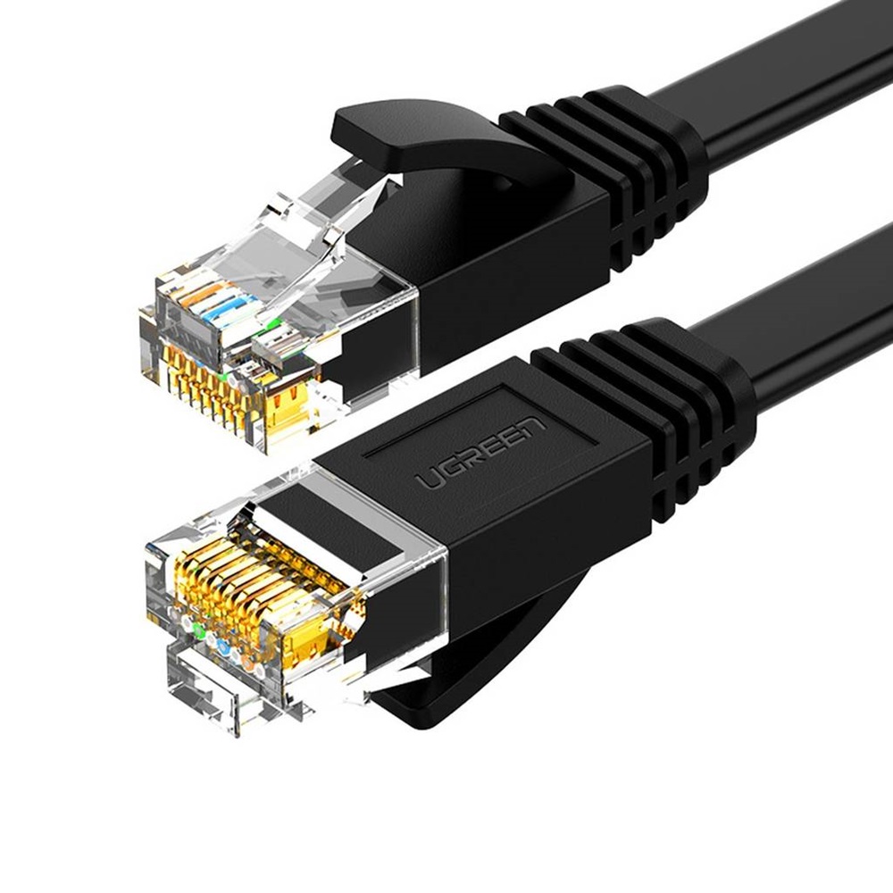 UGREEN Ethernet Cable Cat 6 8-Core U/UTP 26AWG Copper Clad Aluminum 1.5M, Black
