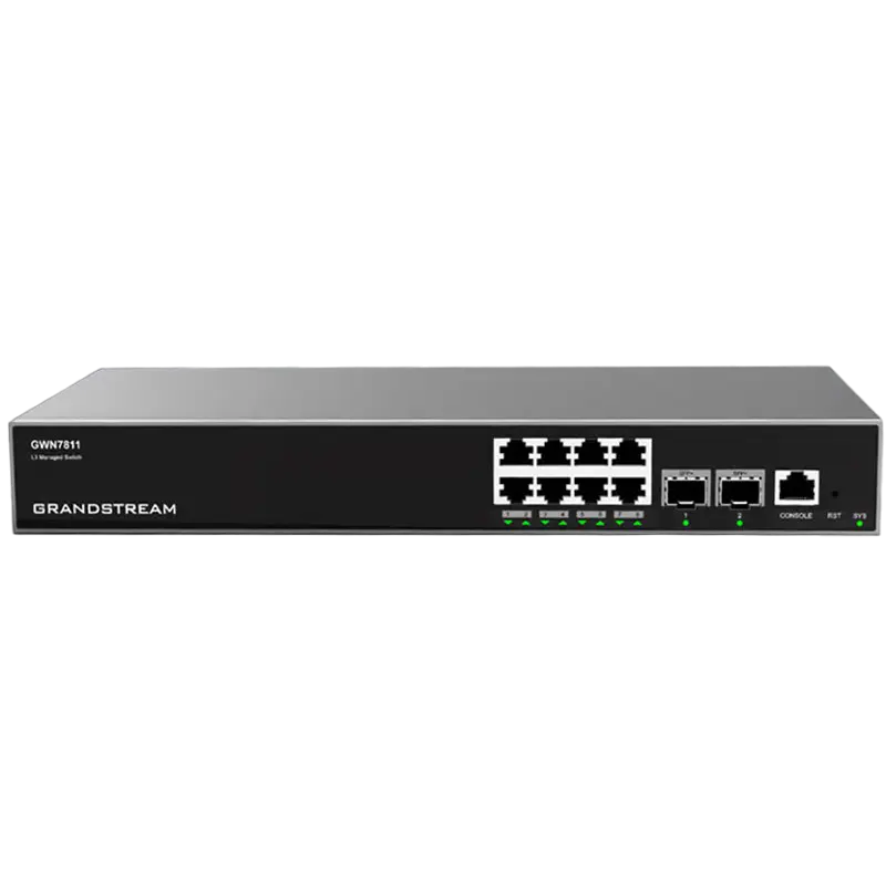 Сетевой коммутатор Grandstream GWN7811, 8x 10/100/1000 Мбит/с
