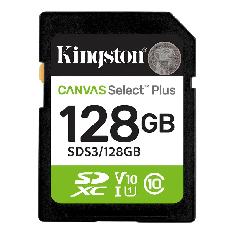 Карта памяти Kingston Canvas Select Plus, 128Гб (SDS3/128GB)