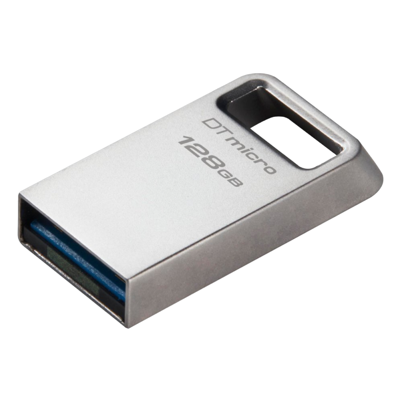 128GB USB3.2 Flash Drive Kingston DataTravaler Micro (DTMC3G2/128), Premium Metal Case (R:200MB/s)
