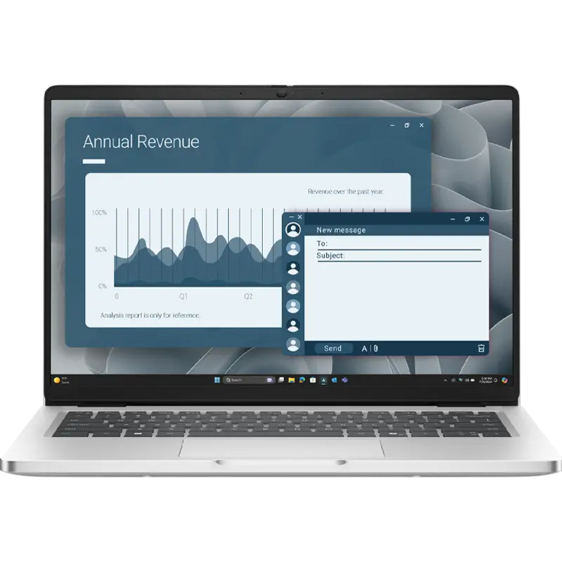 Ноутбук для бизнеса 14" DELL Pro 14 PC14255, Platinum Silver, AMD Ryzen AI 7 350, 16Гб/512Гб, Windows 11 Pro