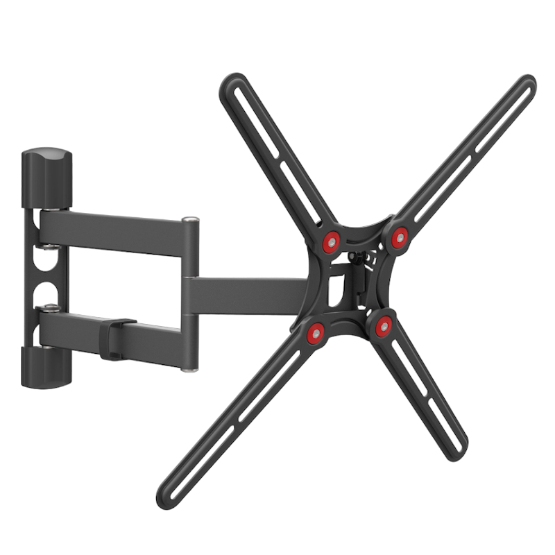 Wall Mount Barkan ''BM343'' Black 13"-65" Full Motion, max.40kg, VESA mm: up to 400x400mm