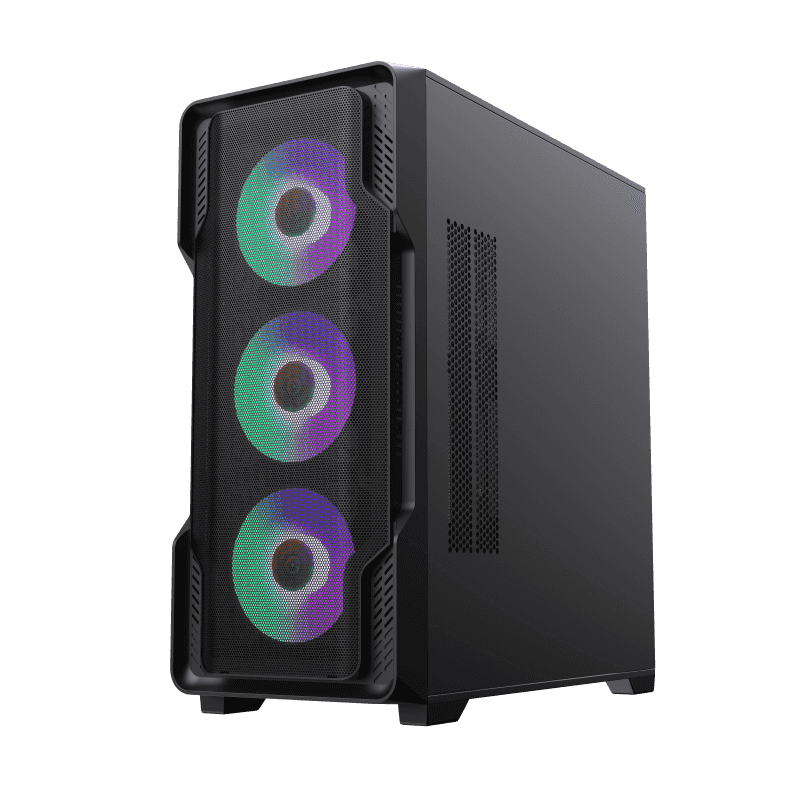 Case EATX GAMEMAX Siege, w/o PSU, 0.6mm, 4x120mm ARGB, ARGB Hub, Tempered Glas, Front Mesh, DF, 1xUS