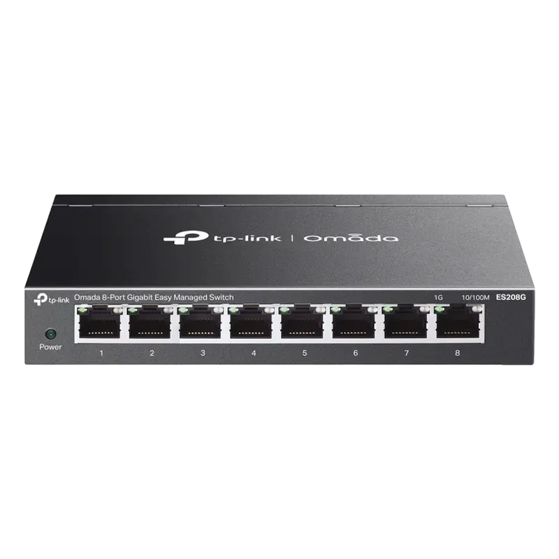 Сетевой коммутатор TP-LINK ES208G, 8x 10/100/1000 Мбит/с