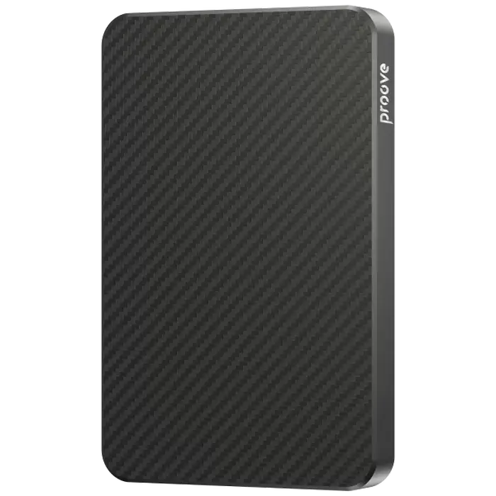 Портативное зарядное устройство Proove Carbon Slim 20W, 5000мА·ч, Черный