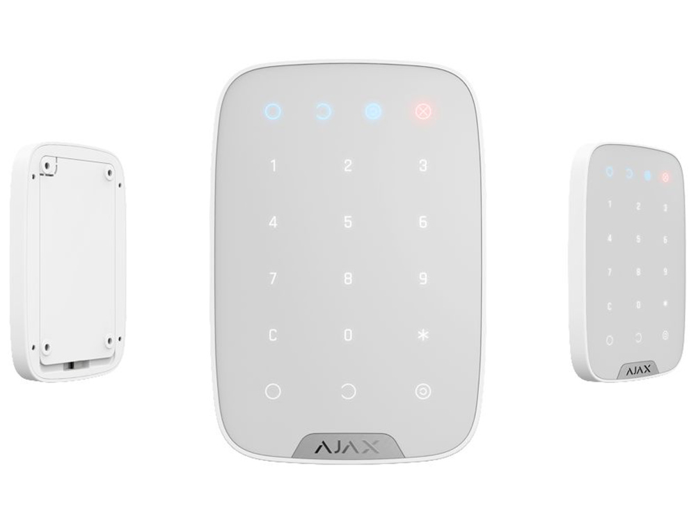 Ajax Wireless Security Touch Keypad "KeyPad", White