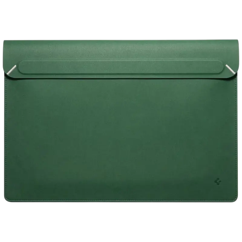 Футляр для ноутбука Spigen Valentinus 15-16", Искусственная кожа, Jeju Green