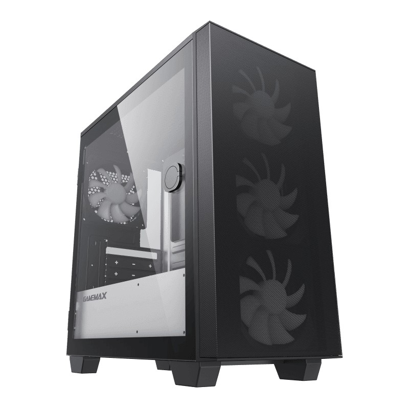 Case mATX GAMEMAX Aero Mini, w/o PSU, 0.6mm, 4x120mm ARGB, ARGB Hub, Front Mesh, Tempered Glass, DF,