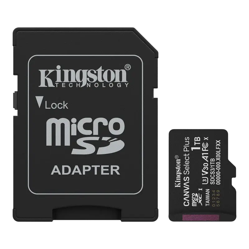 Карта памяти Kingston Canvas Select Plus, 1024Гб (SDCS3/1TB)