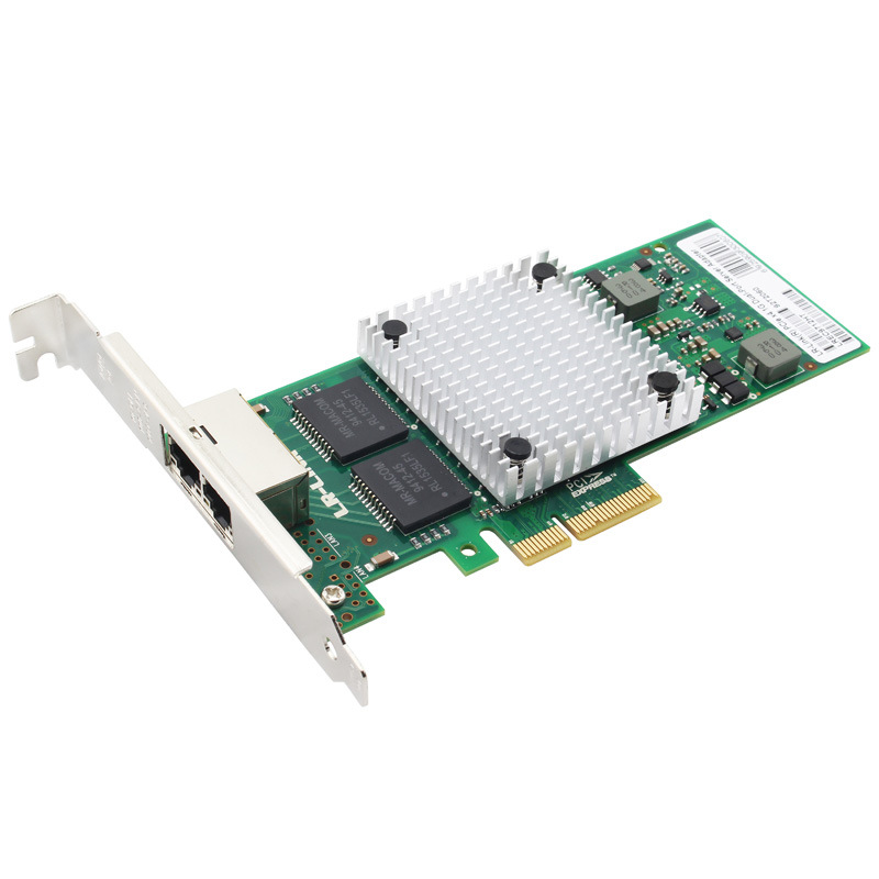 PCI-e Intel Server Adapter I350-T2,  Dual Copper Port 1Gbps