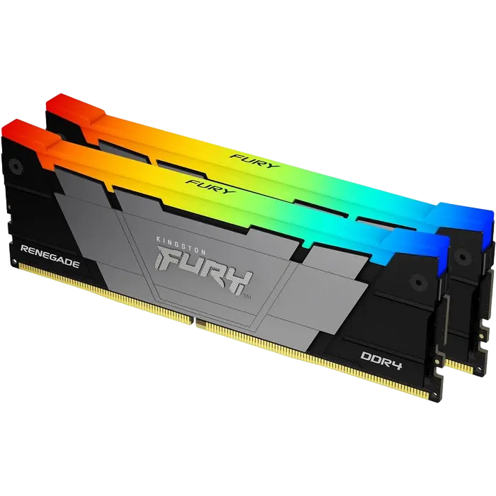 Оперативная память Kingston FURY Renegade RGB, DDR4 SDRAM, 3600 МГц, 64Гб, KF436C18RB2AK2/64