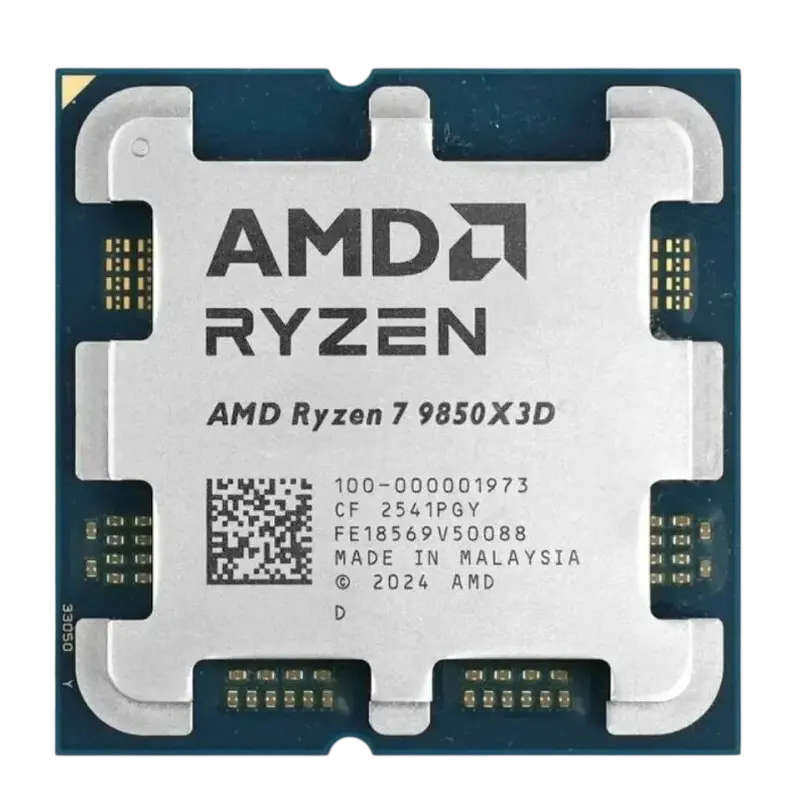 Процессор AMD Ryzen 7 9850X3D, AMD Radeon Graphics, Tray,процессоры ,оперативная память, ssd, M2, hdd, кейсы