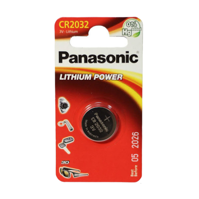 CR2032, Blister*1, Panasonic, CR-2032EL/1B