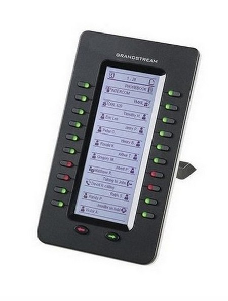 Grandstream GXP2200EXT Extension Module, 20 Buttons, 40 Contacts, Black