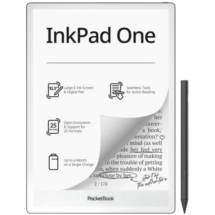 Электронная книга PocketBook 1030 InkPad One, Матовый черный
