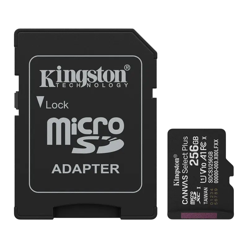 Карта памяти Kingston Canvas Select Plus, 256Гб (SDCS3/256GB)