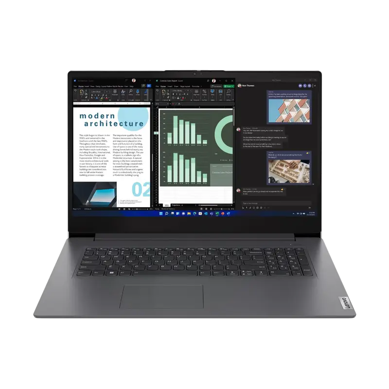 Ноутбук для бизнеса 17,3" Lenovo V17 G4 IRU, Iron Grey, Intel Core i5-13420H, 8Гб/512Гб, Без ОС