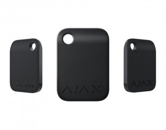 Ajax Encrypted Contactless Key Fob "Tag", Black (3pcs)