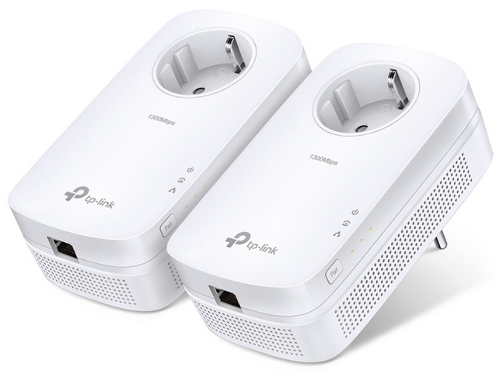Powerline Adapter TP-Link, TL-PA8010P KIT, AV1300, 2x2MIMO, 1xGbit Port, Passthrough