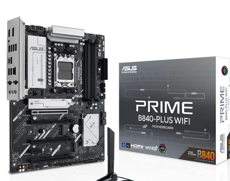 Материнская плата ASUS PRIME B840-PLUS WIFI, AM5, AMD B840, ATX