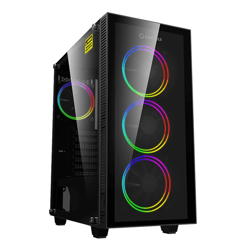 Case ATX GAMEMAX Draco XD, w/o PSU, 0.5mm, 4x120mm ARGB fans. ARGB+PWM Hub, Dual TG, DF, 1xUSB 3.1, 