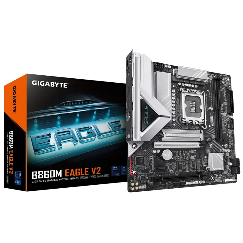 Материнская плата Gigabyte B860M EAGLE V2, LGA1851, AMD B860, Micro-ATX